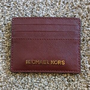 Michael Kors Merlot Card Holder